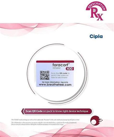 Foracort 400 mcg Inhaler (120 MDI) Price in India - Buy Foracort 400 ...