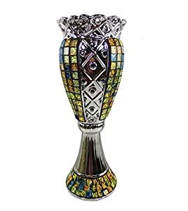 Buy Tall Decorative Ceramic & Glass Floral Vases, 6.5" x 6.5" x 17 3/4 ...