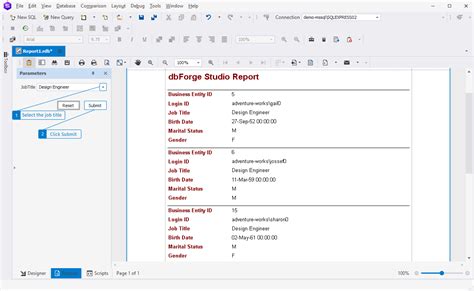Image result for SQL Change Report Style