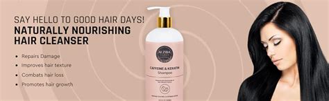 Buy ALZIBA Caffeine and Keratin Shampoo For Damage Control and Intense ...