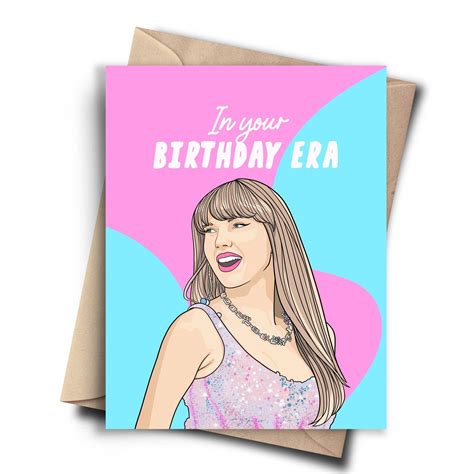 Taylor Swift Birthday Era | Greeting Card in 2024 | Taylor swift ...