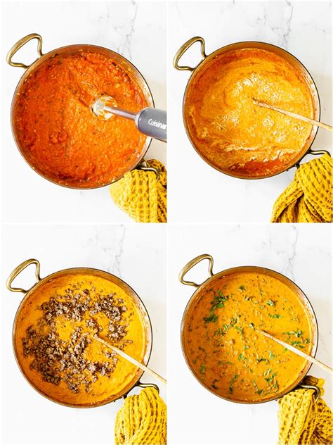 Vodka Sauce with Ground Beef - Lena's Kitchen