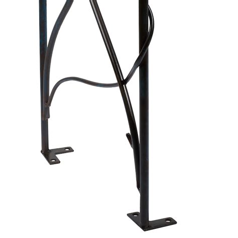 Grayson Lane 4-ft W x 9-ft H Patina Black Indoor and Outdoor Arched ...