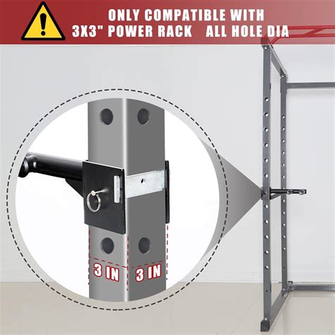 Buy SYL Fitness Dip Bar Attachments for 2 x 2 or 3 x 3 Power Rack ...