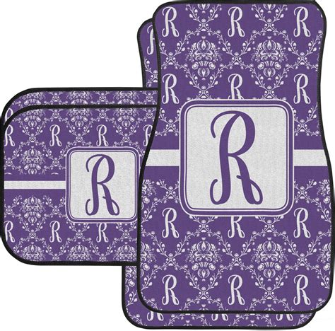 Custom Initial Damask Car Floor Mats (Personalized) | YouCustomizeIt