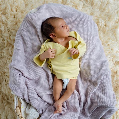 Preemie Baby Organic Cotton Top - Puddle Pond