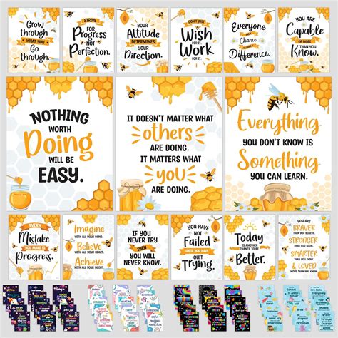 Decorably Set of 15 Motivational Classroom Posters - High India | Ubuy