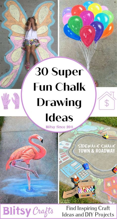 30 Super Fun Chalk Drawing Ideaseasy chalk art ideas - chalk drawing ...