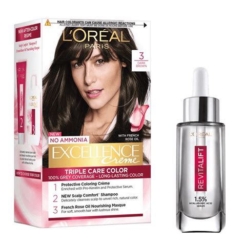Foxy.in : Buy L'Oreal Paris Dark Brown Hair Colour + Serum Combo (Pack ...