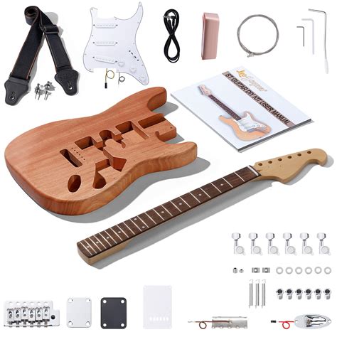 Leo Jaymz Diy St Style Electric Guitar Kits With Mahogany | Desertcart ...