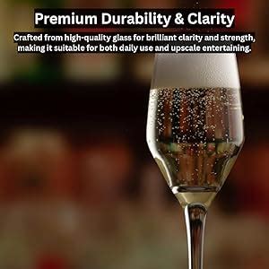 Buy Ravenhead International Premium Champagne Flutes Set of 4, 210ml ...