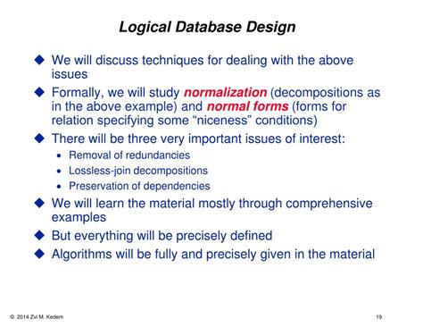 Logical Databse Design Using Normalization 的图像结果