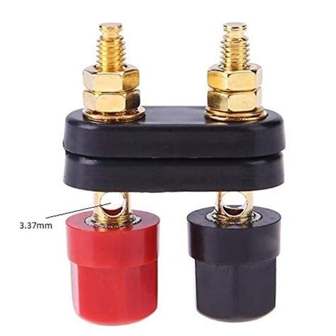 Banana plugs Couple Terminals Red Black Connector Amplifier Terminal ...