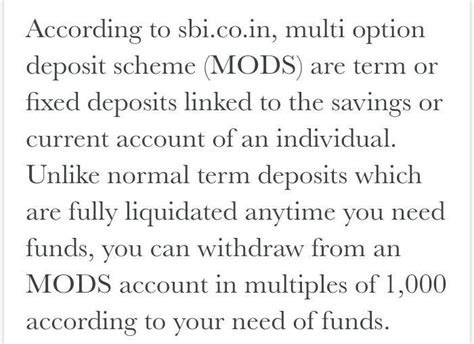 What do you mean by multiple option deposit account - Brainly.in