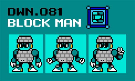 Image result for Block Man 8-Bit