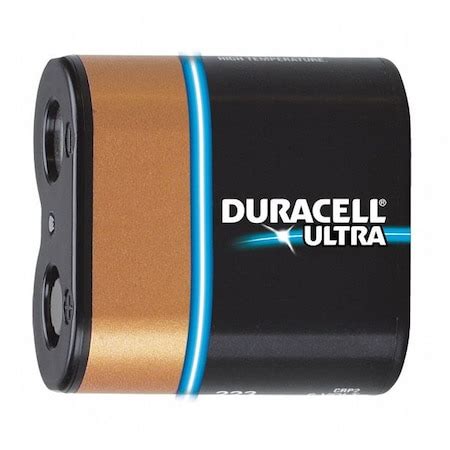 Duracell Battery, 223, Lithium, 6V DL223ABPK | Zoro