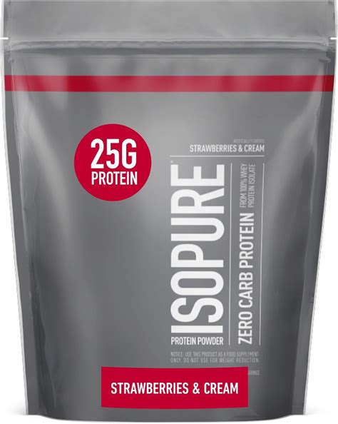 Isopure Protein Powder, Zero Carb Whey Isolate, Gluten Free, Lactose ...