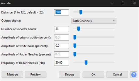 Image result for Vocoder Audacity Effect