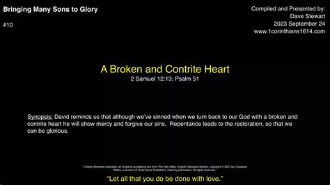 A Broken and Contrite Heart | PDF
