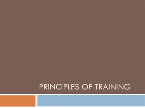 Principles of Training 的图像结果