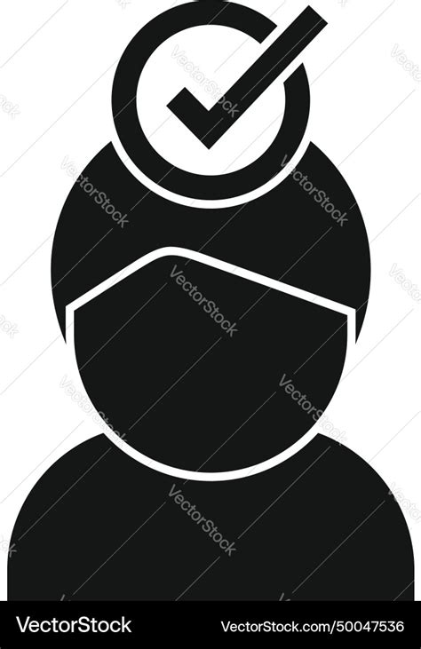 Approved candidate icon simple deal crew Vector Image