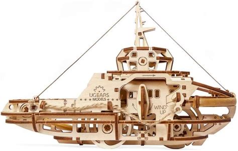Buy Tugboat Ugears 3D Mechanical Wooden Model for Self Assembling, DIY ...