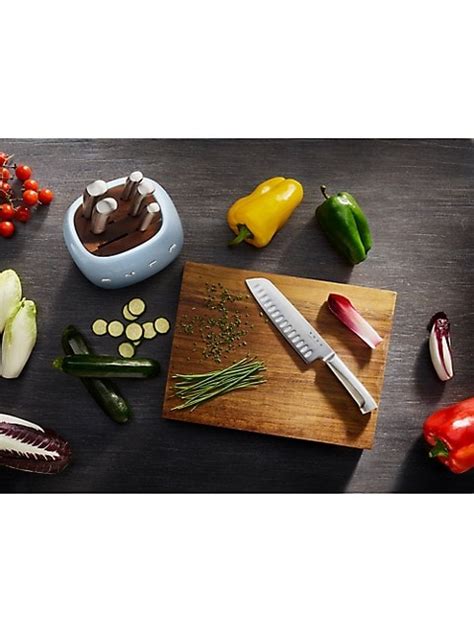 Stainless Steel & Acacia Wood Block 7-Piece Knives Set