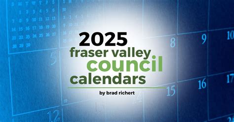 2025 Fraser Valley Council Calendars | Brad Richert