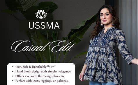Buy USSMA Women’s Rayon Floral Printed Long Sleeve Peplum Top | Casual ...