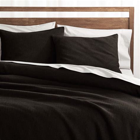 Lindstrom Black Duvet Cover King | Crate and Barrel UAE