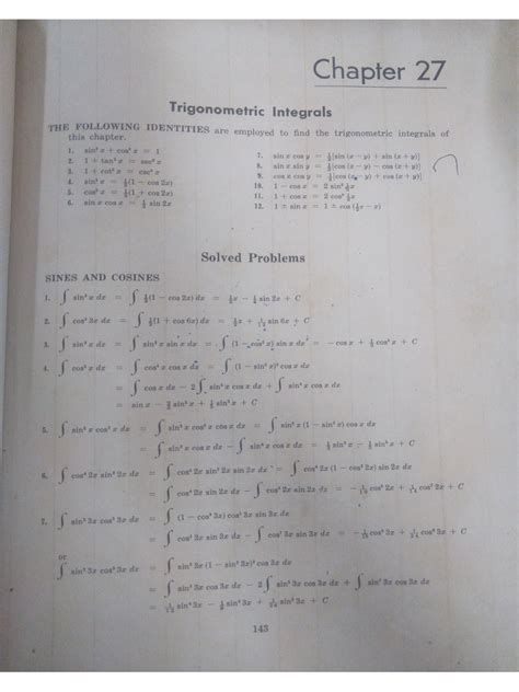 Image result for Definite Integral Formulas PDF