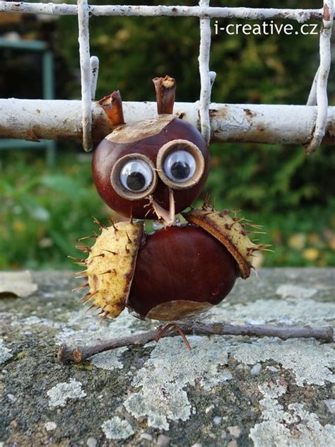 Kastanienmännchen und Co. - Herbstdeko basteln mit Kastanien und Nüssen ...