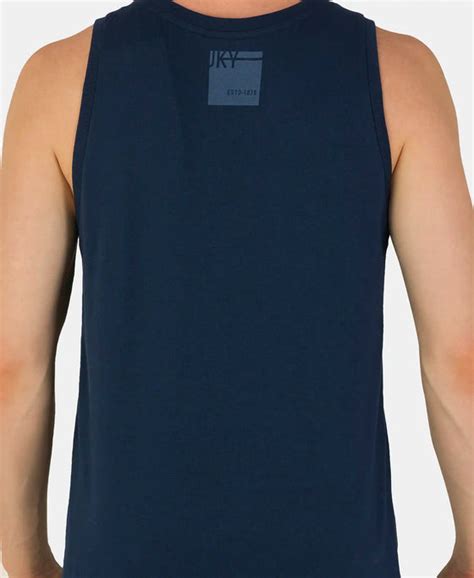 Buy Super Combed Cotton Rich Graphic Printed Tank Top - Navy 9928 ...