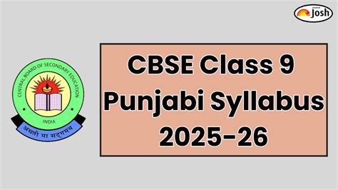 CBSE Class 9 Punjabi Syllabus 2025-26 PDF Download; Check Marking Scheme