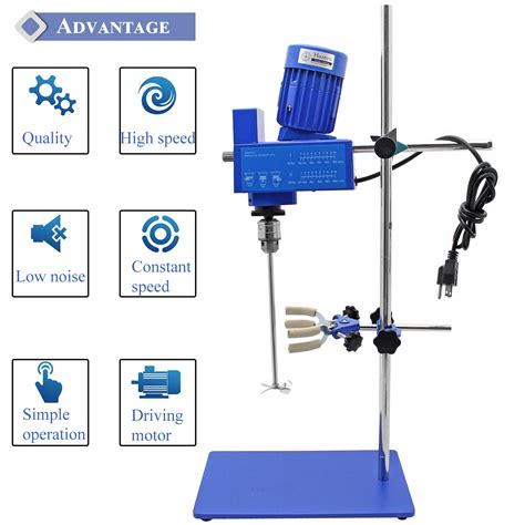 Huanyu 20L Lab Mixer Cantilevered Stirrer Electric Overhead Mixer ...