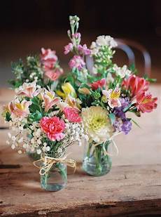 Wedding Flower Arrangements by Rustic Wedding At Shustoke Farm Barn With Floral Wedding Flower Arrangements