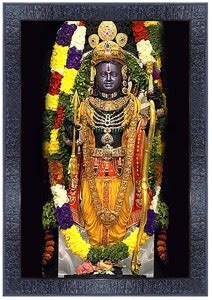 pnf Lord Ram idol RAM MANDIR Ayodhya Frames with Acrylic Sheet(Glass ...