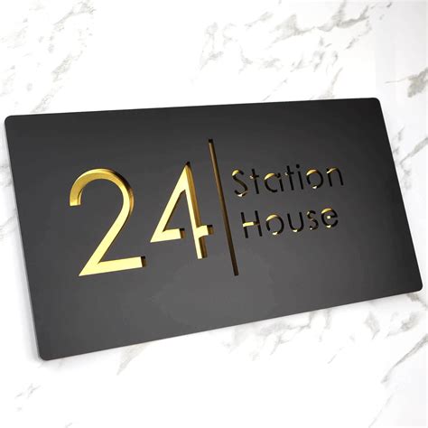 Buy K Smart Sign | Bellissima H2 | Laser Cut Matt Black & Gold Mirror ...