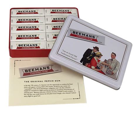 Buy Beemans Chewing Gum Tin,10 Pack Per Tin - 6 Count Display Box ...