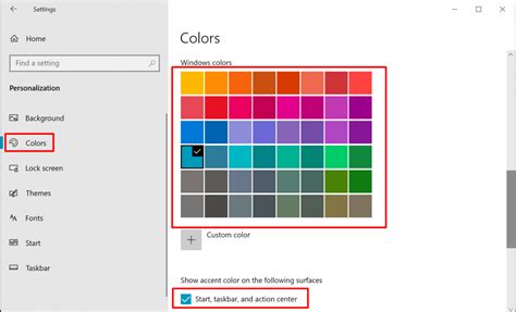 Task Bar Color Options 的图像结果