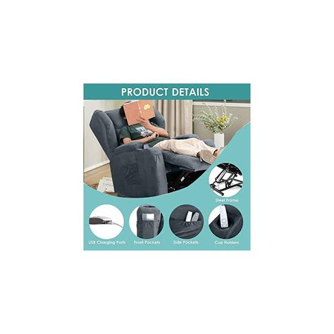 Buy Power Lift Recliner Chair with Massage and Heat, Electric Recliners ...