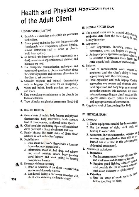 Health & physical assessment - Bachelor of Medicine and Bachelor of ...