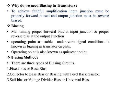 Image result for Transistor Biasing Applications