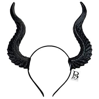 Black Dragon Horns Maleficent Horns Headband Devil Animal Antler Women ...