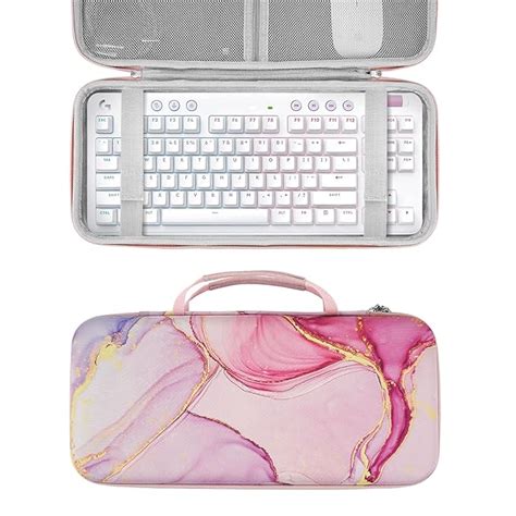 Geekria Tenkeyless Keyboard Case, Hard Shell Travel Carrying Bag for ...