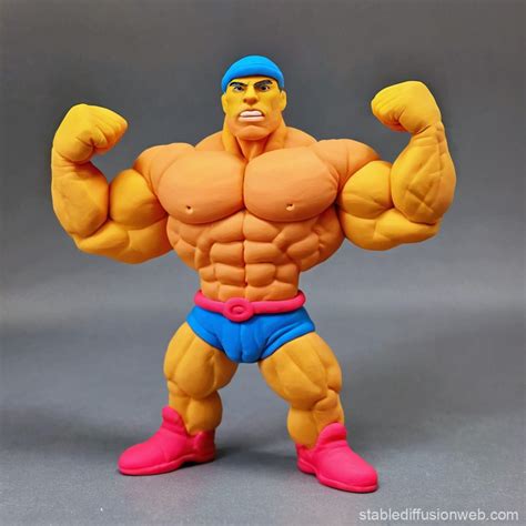Muscular Man Figure | Stable Diffusion Online