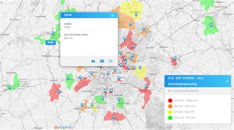 Image result for Zip Code Heat Map