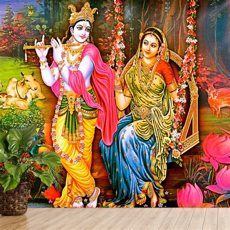 Buy Premium Radha Krishna Wallpaper for Stunning Walls | The Seven Colours