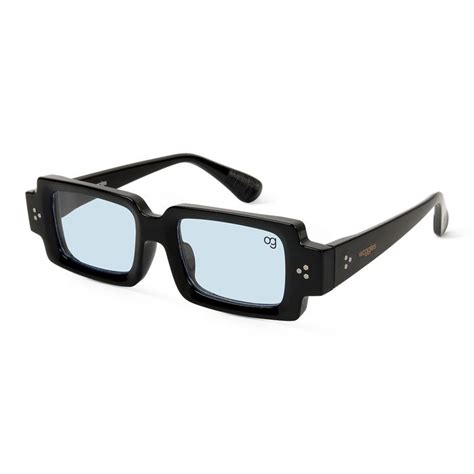Buy Blue Rectangle UV Protection Sunglasses - Woggles