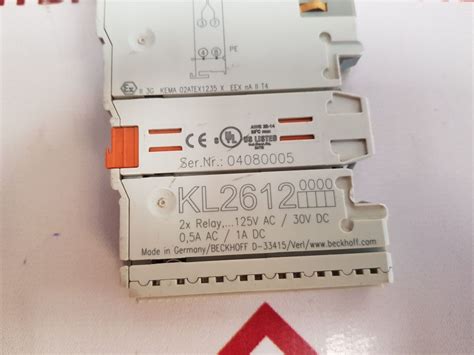 Beckhoff Kl2612 Relay Module – Aeliya Marine